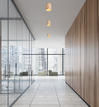 Lampa sufitowa tuba drewniana okrągła brązowa 1xGU10 natynkowa