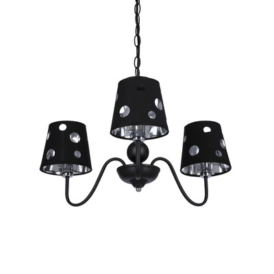 Żyrandol czarny lampa wisząca 3xE14 Batley Ledea 50203105