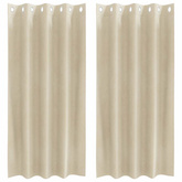 Zasłony zaciemniające 2 pcs Kremowy 140 x 175 cm Aksamit