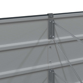 Donica Antracyt 320 x 80 x 75 cm Stal
