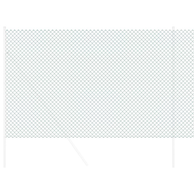 Ogrodzenie łańcuchowe 25 x 1,6 m Stal zielony