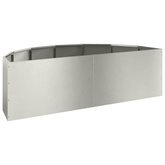 Donica Srebrny 120 x 60 x 35 cm Stal nierdzewna