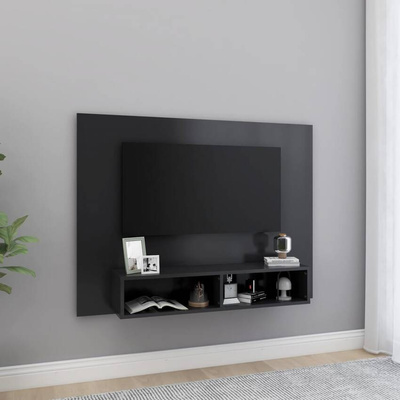 vidaXL Wisząca szafka pod TV, szara, 120 x 23,5 x 90 cm