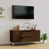 vidaXL Szafka pod TV, brązowy dąb, 102x44,5x50 cm
