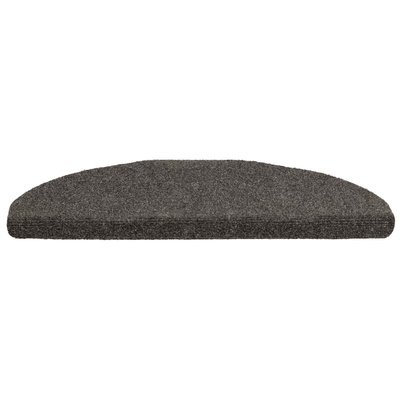 Maty na schody samoprzylepne 5 szt. 65x21x4 cm Antracytowe półokrągłe duże