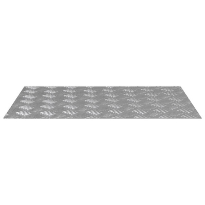 Stopień Prostokątny 4 pcs Srebrny 70 x 50 cm Aluminium