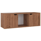 vidaXL Szafka pod TV, brązowy dąb, 88,5x27,5x30,5 cm