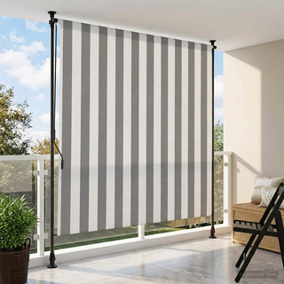 Zewnętrzna Roleta Rolkowa Antracytowy i biały 150 x 270 cm