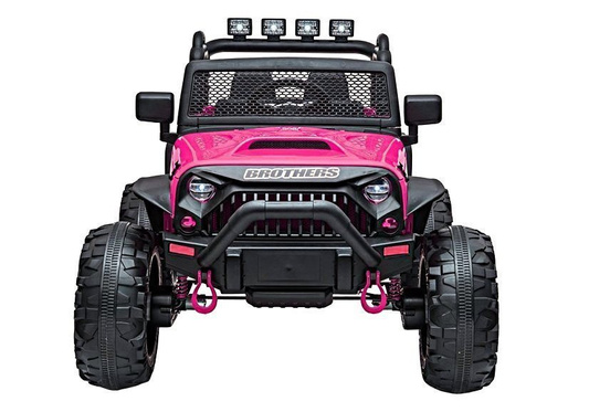 Auto Terenowe Na Akumulator Jeep JC666 LED MP3 Pilot Różowy Lakierowany