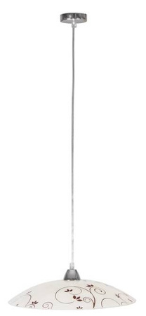 Lampa wisząca Young z kloszem biała pojedyncza do kuchni i jadalni