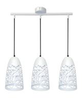 Lampa wisząca biała 3xE27 59cm SABRIN 33-54876