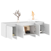 vidaXL Szafka pod TV, biała, 120x30x40,5 cm, materiał drewnopochodny
