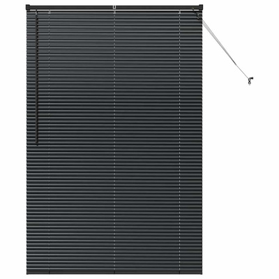 Żaluzje weneckie Czarny 175 x 110 cm Aluminium