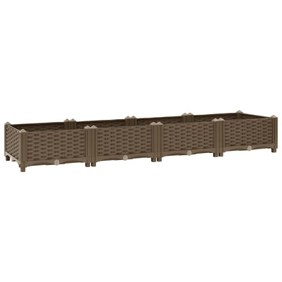 vidaXL Donica do podniesionej rabaty, 160x40x23 cm, polipropylen