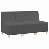 Modułowa sofa bez podłokietników 3 szt. Ciemnoszary