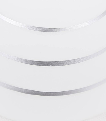 Lampa sufitowa chrom 3x40W biały klosz z kryształkami Simpli Candellux 33-63847