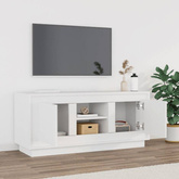 Szafka pod TV, biała, 102x35x45 cm, materiał drewnopochodny vidaXL