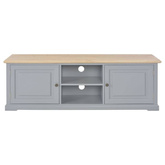 vidaXL Szafka pod TV, szara, 120 x 30 x 40 cm, drewniana
