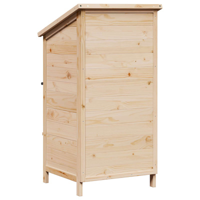 Shed ogrodowy naturalny 59 x 56 x 113,5 cm Drewno Świerkowe