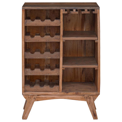Stojak Brązowy 60 x 30 x 90 cm Lite Drewno Recyklingowe