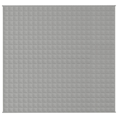 vidaXL Koc obciążeniowy, szary, 220x230 cm, 11 kg, tkanina