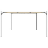 Altana, beżowa, 4x4 m, 180 g/m?, tkanina i stal