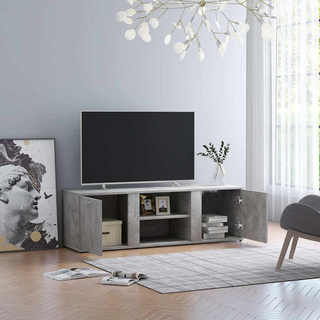 Szafka pod telewizor, szarość betonu, 120x34x37 cm