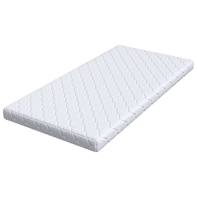 Materac Biały 90 x 190 cm Tkanina żakardowa