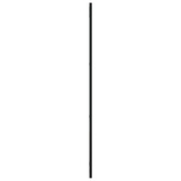 vidaXL Lustro ścienne, czarne, 30x100 cm, prostokątne, żelazo