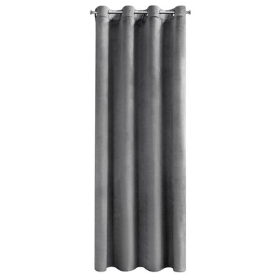 Zasłona Melanie stalowa 140x250