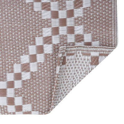 vidaXL Dywan na zewnątrz, brązowy, 160x230 cm, PP