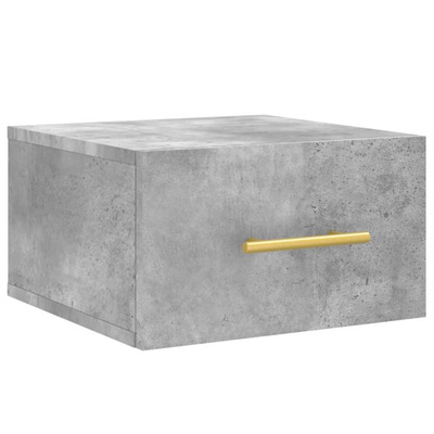 vidaXL Wiszące szafki nocne, 2 szt., szarość betonu, 35x35x20 cm model standard