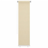 vidaXL Roleta zewnętrzna, kremowa, 60x230 cm, HDPE