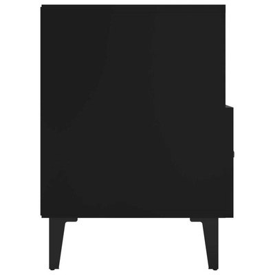 vidaXL Szafka pod TV, czarna, 80x36x50 cm, materiał drewnopochodny wariant 7