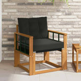 2 Sztuka Sofa na zewnątrz Lite Drewno Akacji Naturalny