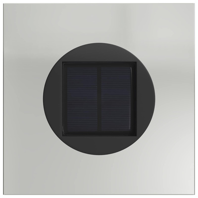 Słoneczna LED lampa na ścieżkę 2 pcs Srebrny Stal ocynkowana