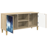 Szafka pod telewizor RAALTE 102 x 33 x 50 cm Sonoma