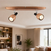 Lampa ścienna listwa 2X50W GU10 miedziany CROSS 92-32775