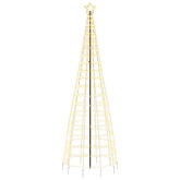 Choinka świąteczna LED z kolcami 570 diod LED Ciepła biel 300cm