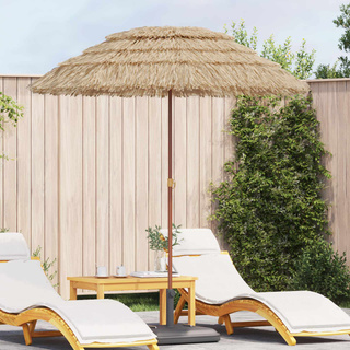 Parasol plażowy Naturalny 160 x 160 x 196 cm Poliester i Stal