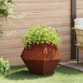 Donica 2 pcs Rdzawy 75 x 75 x 60 cm