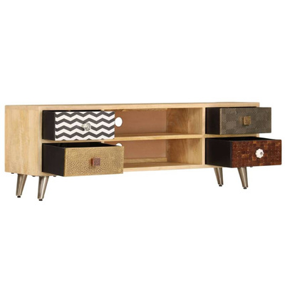 vidaXL Szafka pod TV, 120x30x40 cm, lite drewno mango