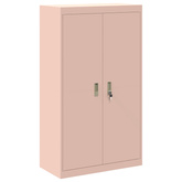 Szafka do przechowywania 2 szt. różowy 80 x 40 x 210 cm Stal