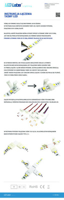 Złącze taśmy LED typu "L" RGBW