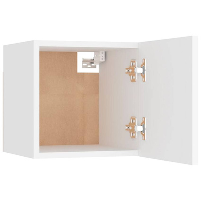 vidaXL Wiszące szafki telewizyjne, 4 szt., białe, 30,5x30x30 cm