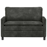 Sofa antracytowy 126 x 81 x 87,5 cm Poliester