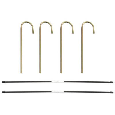 Bramka piłkarska z siatką i matą do celności, 120x80x80 cm