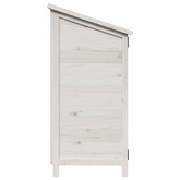 Shed ogrodowy Biały 106,5 x 56 x 113,5 cm Drewno Świerkowe