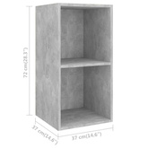 vidaXL Wisząca szafka pod TV, szarość betonu, 37x37x72 cm