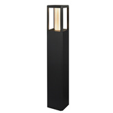 Lampa ogrodowa LED CROCUS – czarny słupek 2x6W IP65 - nowoczesne oświetlenie ścieżki ogrodowej